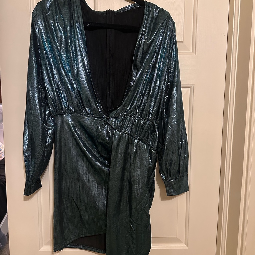 Metallic Green Women's Dress